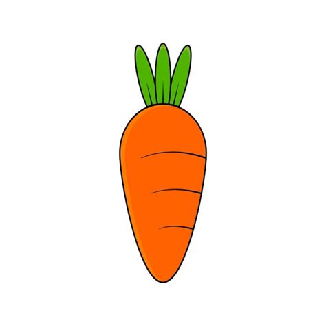 Premium Vector Carrot Vector Icon Orange Carrots Isolated On A White