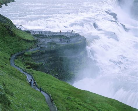 Gullfoss Waterfall Iceland Bild Kaufen 70089778 Lookphotos