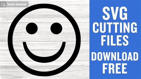 Smiley Face Svg Free Cut File For Cricut Youtube