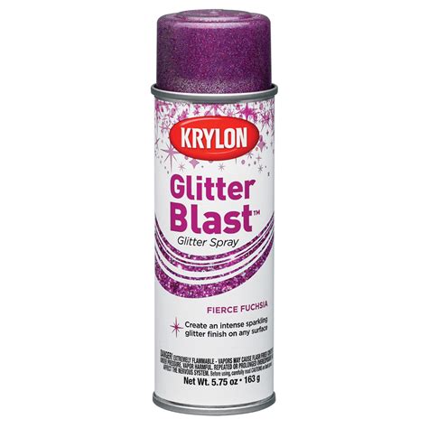 Krylon Glitter Blast Spray Paint 57 Oz Fierce Fuchsia