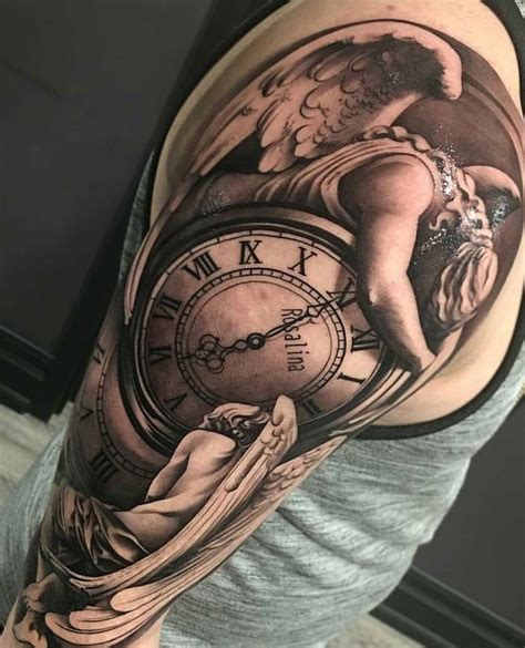 Pin By Mausoares On Tatuajes Clock Tattoo Sleeve Watch Tattoos Full