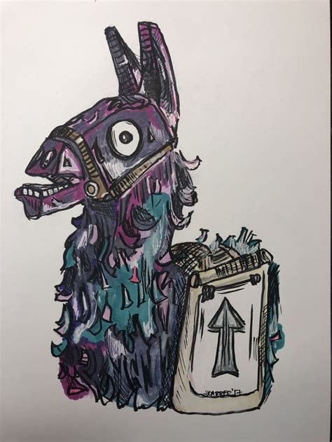 They are also fortnite's primary mascot. Fortnite Upgrade Llama. Epic Games. | Epic drawings, Cool drawings, Drawings