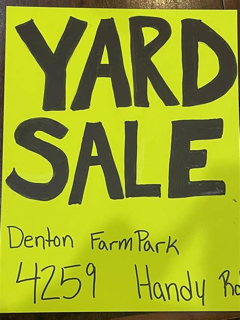 Yard Sale Day - Denton Farmpark