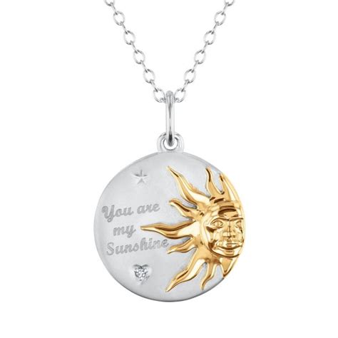 You Are My Sunshine Sun Pendant Necklace Reeds Jewelers
