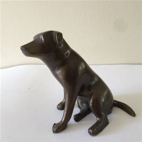 Bronze Dog Bookends Pair Chairish