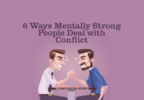 Dealing With Conflict The Way Mentally Strong People Do Learning Mind
