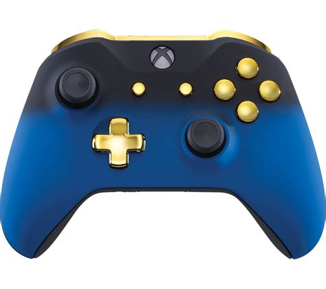 Buy Microsoft Xbox One Wireless Controller Blue Shadow And Gold Free