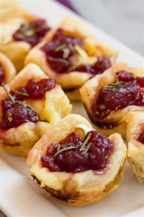 Cranberry Brie Bites Appetizer ~ The Best Holiday Appetizer Recipe