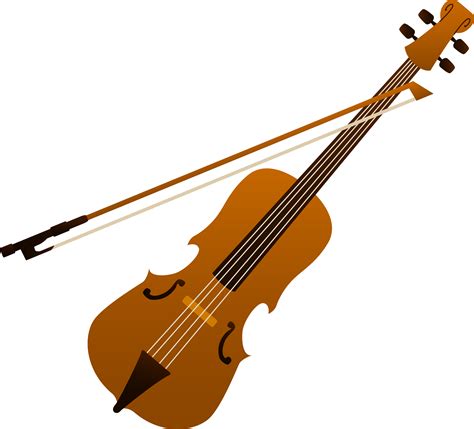Elegant Violin Design Free Clip Art