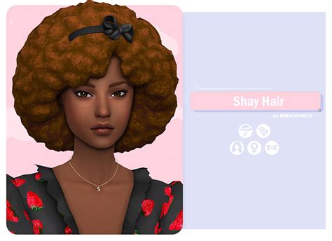Sims Maxis Match Afro Hair Cc Fandomspot Parkerspot