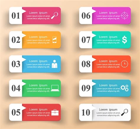 Premium Vector Infographic Design List Of 10 Items