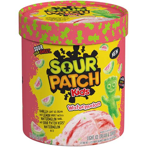 Sour Patch Kids Watermelon Light Ice Cream And Sorbet 15 Qt Tub