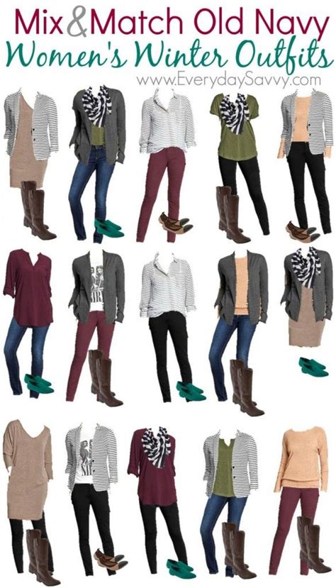 Mix And Match Old Navy Womens Winter Outfits 15 Different Outfit Ideas
