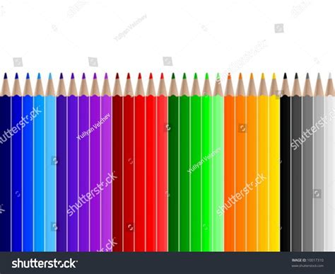 Set Color Pencils Vector Illustration Stock Vector Royalty Free