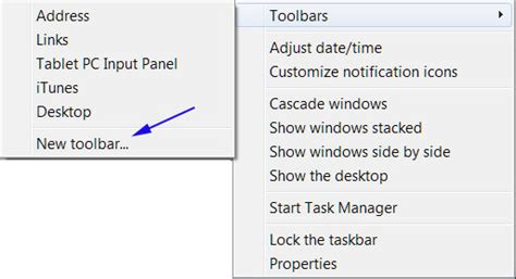 How To Enable Or Disable The Quick Launch Toolbar In Windows 7 And