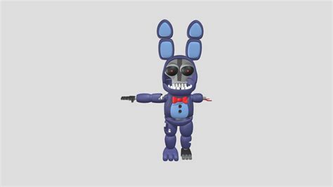 Fnaf World Adventure Withered Bonnie 3d Model By Williamafton