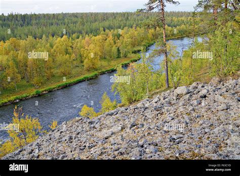 Nuortti River Urho Kekkonen National Park Lapland Stock Photo Alamy