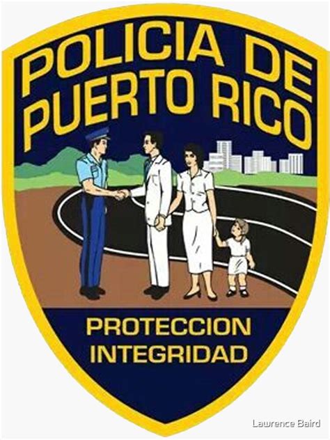 Puerto Rican Police Policia De Puerto Rico Sticker For Sale By Lawrencebaird Redbubble