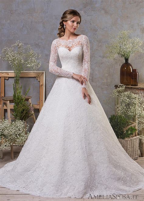 What to wear (and not wear!) to a wedding. Discount Long Sleeve Lace Wedding Dresses 2019 Elegant A ...