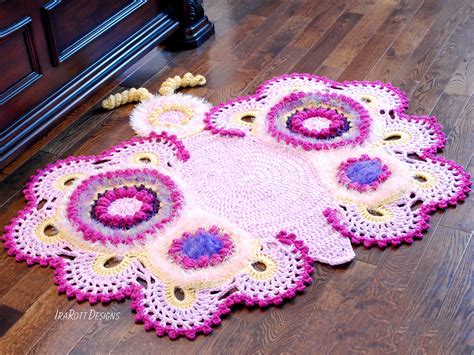 Cathy The Butterfly Rug Pdf Crochet Pattern