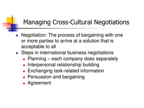 Ppt Cross Cultural Communication And Negotiation Powerpoint