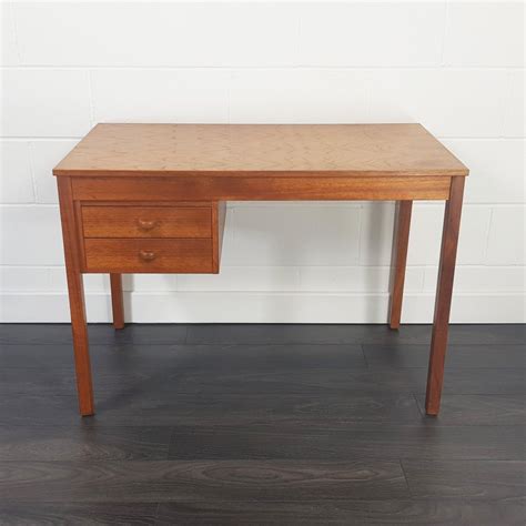 Mid Century Danish Oak Small Desk From Domino Mobler 1970s 114023