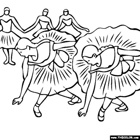 Dancers practicing at the barre by edgar degas coloring page. Ballerinas By Edgar Degas Coloring Page - Coloring Home