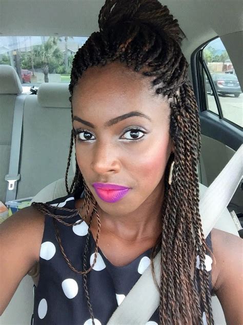 70 Braided Hairstyles For Winter 2018 In 2020 Senegalese Twist