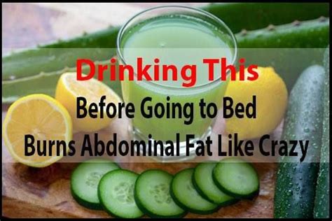 This makes it easier for you to lose weight. Drinking This Before Going to Bed Burns Abdominal Fat Like ...