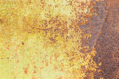 Rusty Yellow Metal Surface High Quality Abstract Stock Photos