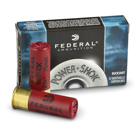 federal classic buckshot 2 3 4 12 gauge 00 buckshot 9 pellets 250 rounds 167851 12