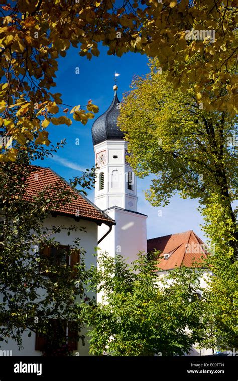 Germany Upper Bavaria Iffeldorf St Vitus Church Stock Photo Alamy