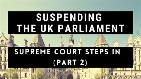 Suspending The Uk Parliament The Landmark 2019 Supreme Court Judgment