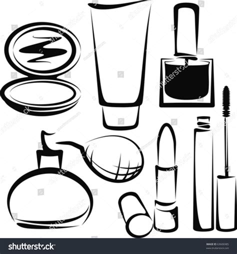 Cosmetics Stock Vector Illustration 63606985 Shutterstock