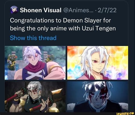 Shonen Visual Animes Congratulations To Demon Slayer For Being The