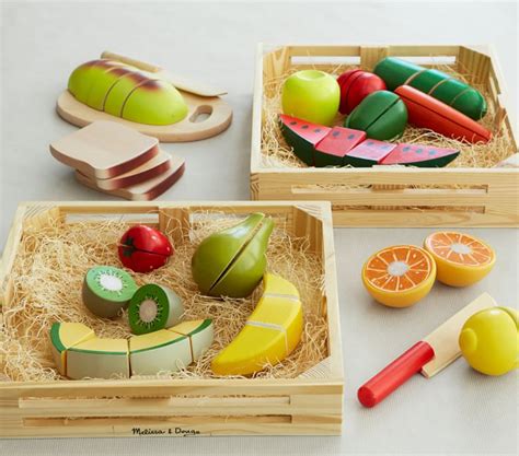 Wooden Fruit Set Play Food Pottery Barn Kids
