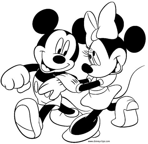 Coloriage Minnie Coloriage Mickey Et Minnie Imprimer Gratuit