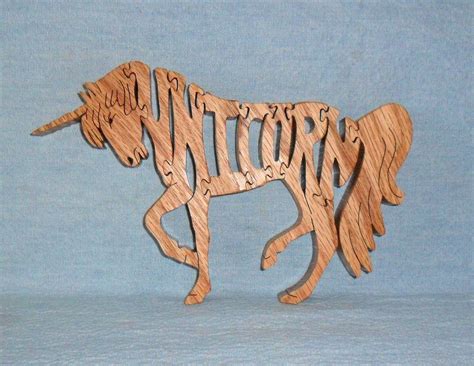 Unicorn Wooden Scroll Saw Puzzle Etsy In 2021 Scroll Saw Scroll