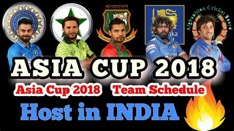 Asia Cup 2018 Schedule Time Table Squad Fixtures Pdf Download