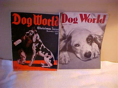 Vintage 17 Used Dog World Magazines 1940s Buy The Lot Or Each Etsy