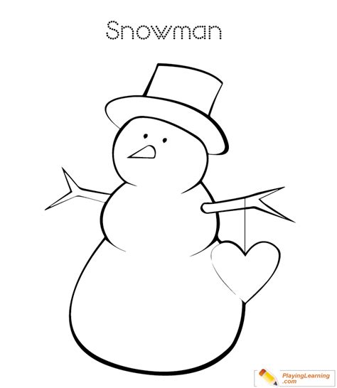 How much fun can coloring a snowman be? Easy Snowman Coloring Page 10 | Free Easy Snowman Coloring ...