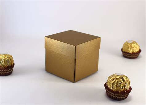 10 Antique Gold Favor Boxes Small Gift Boxes With Lids Etsy