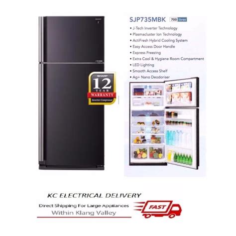 Sharp Plasmacluster J Tech Inverter 2 Door Refrigeratorfridge