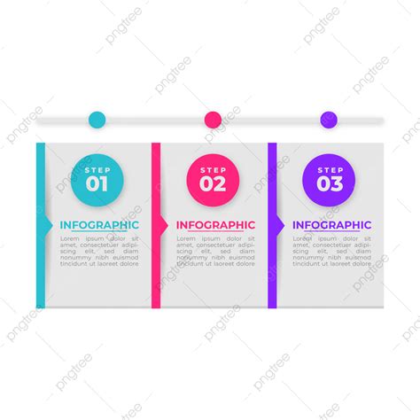 Three Points Vector Art Png Colorful Three Point Infographic Design