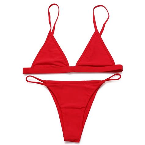 2021 hot sexy bikini swimwear women swimsuit bathing suit halter solid brazilian bikini set