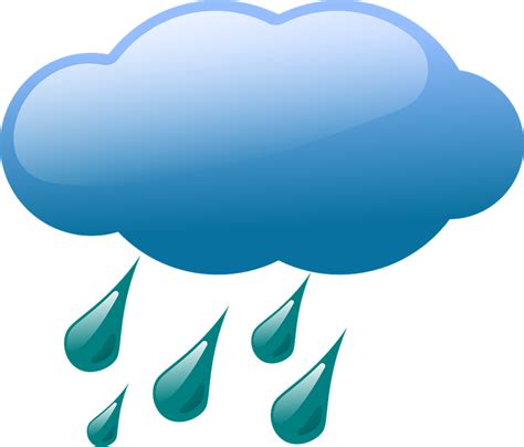 Clipart Simbol Cuaca Hujan Prakiraan Cuaca Hujan Awan Hujan Simbol