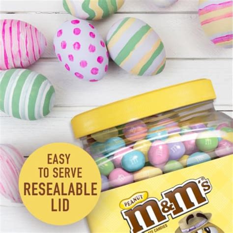 Mandms Peanut Chocolate Easter Candy Jar 62 Ounce 1 Unit King Soopers