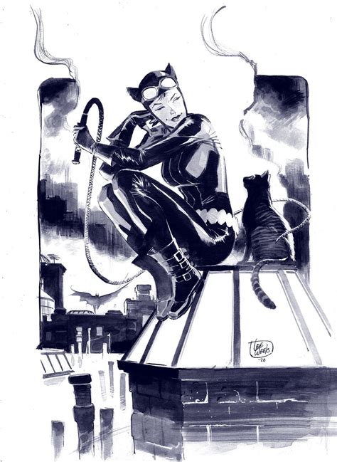 Catwoman Sketch By Lee Weeks Catwoman