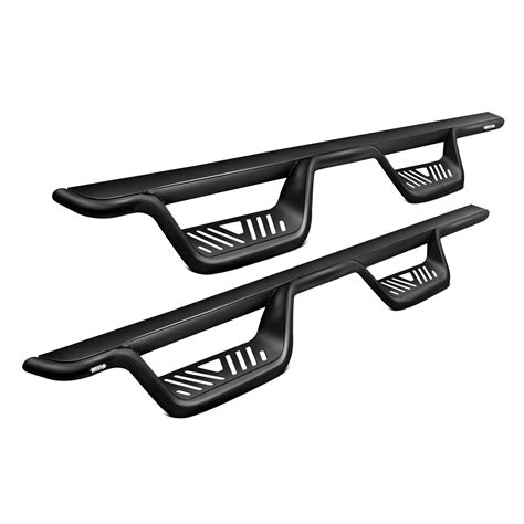 Westin Ram Outlaw Series Cab Length Black Round Drop Nerf Step Bars