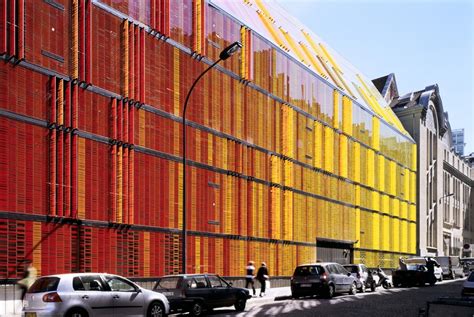 Colorful Painted Glass Facade Contrasts Classical Architecture Alpolic®